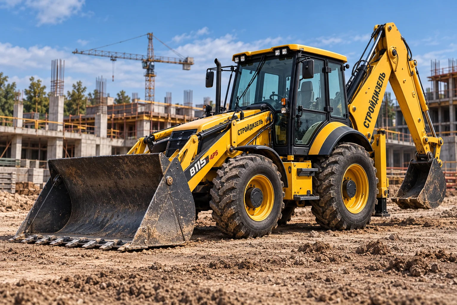 NEW HOLLAND B115-4PS — фирменная AI-визуализация