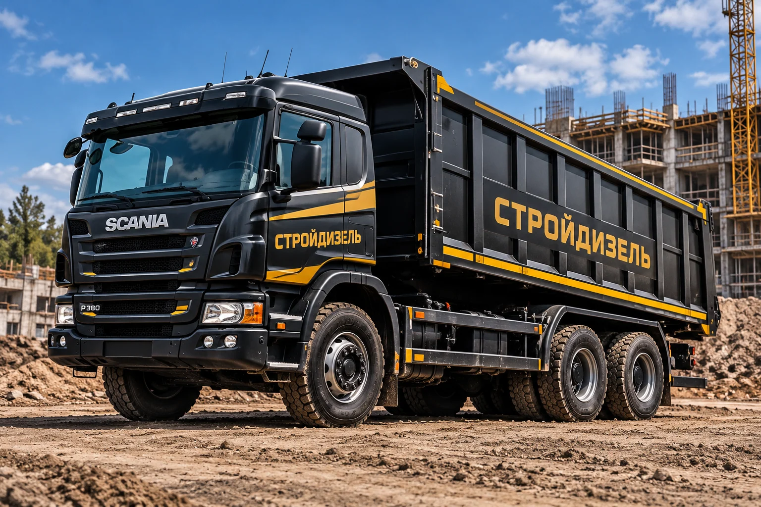 SCANIA — фирменная AI-визуализация